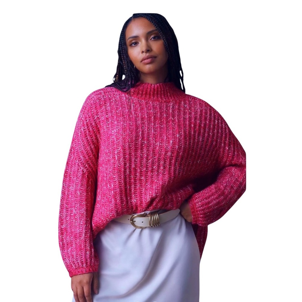 Anthropologie Pilcro Oversized Textured Tunic Sweater